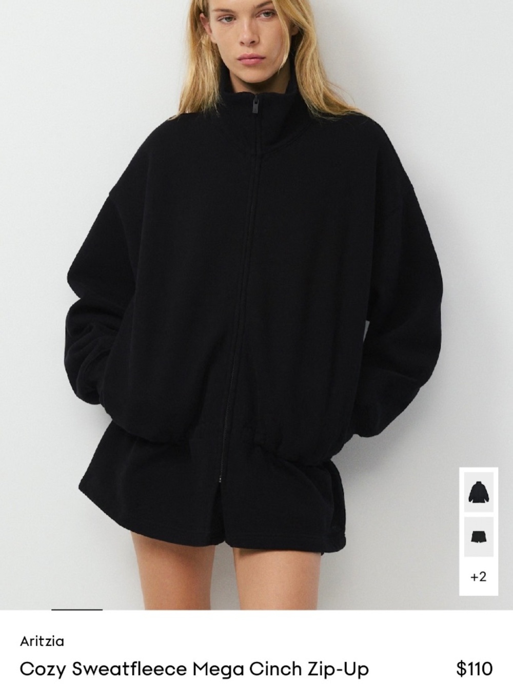 Cozy Sweatfleece Mega Cinch Zip-Up